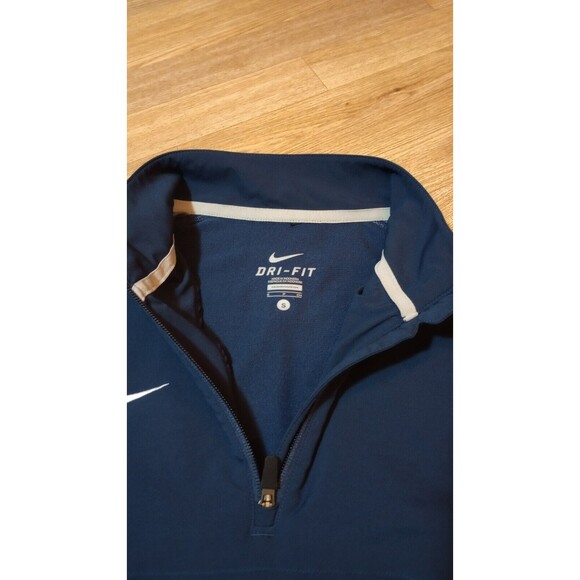 Nike Dri Fit Hot Jacket Mens Small 1/4 Zip Windbreaker Zipped Pocket Pullover - Picture 7 of 16